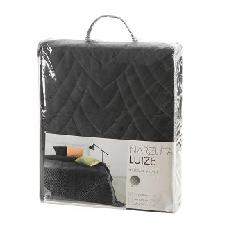 Narzuta dekoracyjna LUIZ 170x210 czarny