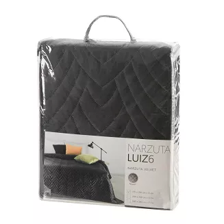 Narzuta dekoracyjna LUIZ 170x210 czarny
