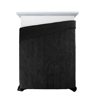 Narzuta dekoracyjna LUIZ 170x210 czarny