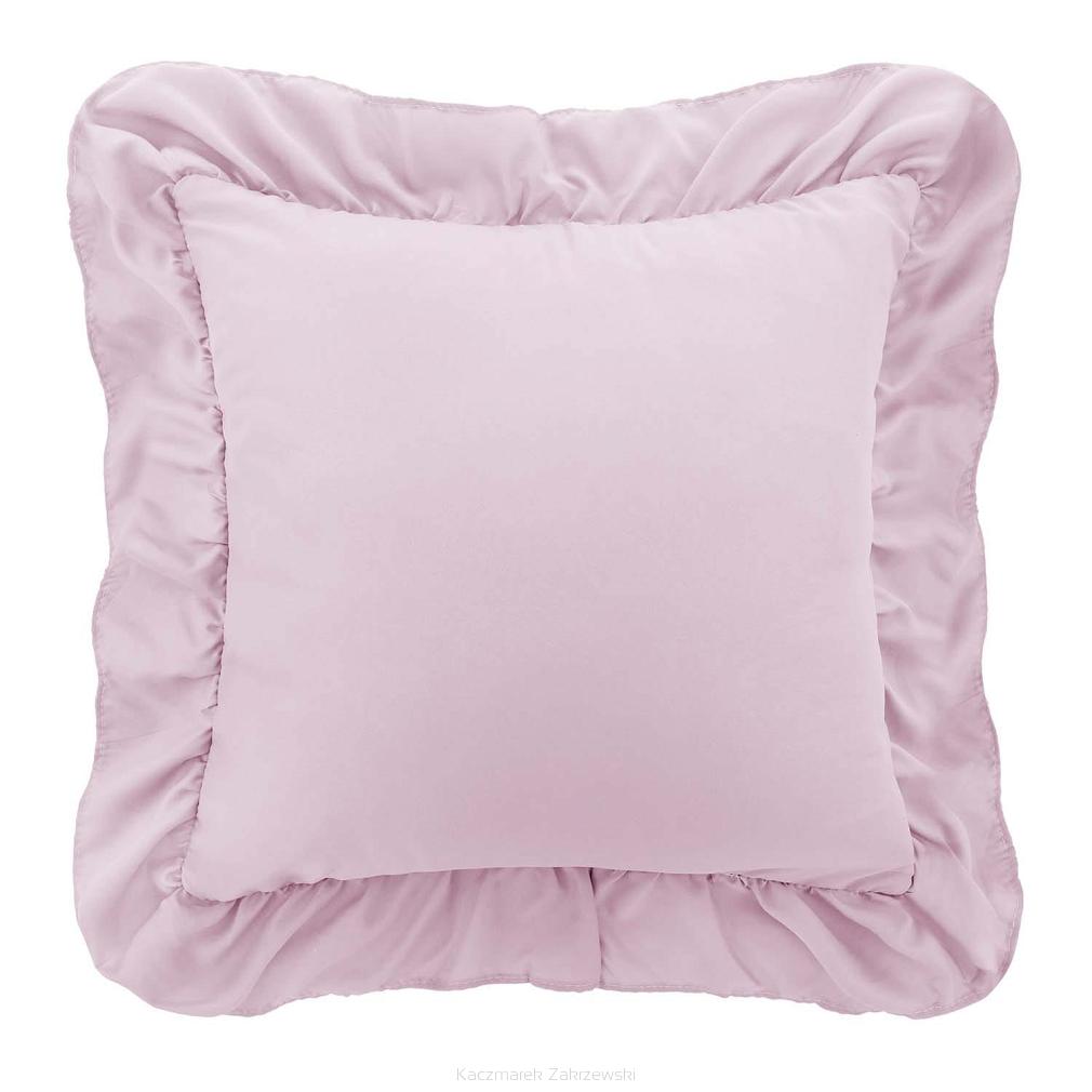 Poszewka do pościeli z falbanką RUFFY 40x40 pudrowa