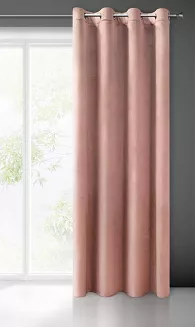 Zasłona gotowa na przelotkach MELANIA 140x250 Eurofirany ciemno różowa