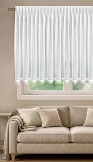 Firana gotowa na taśmie FELICIANA 300x120 Eurofirany kremowy