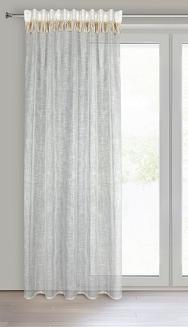 Zasłona gotowa na taśmie ALANIA 140x270 Eurofirany naturalny