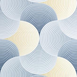 Zasłona gotowa na przelotkach ASETA 140x250 Eurofirany szary/żółty