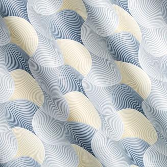 Zasłona gotowa na przelotkach ASETA 140x250 Eurofirany szary/żółty