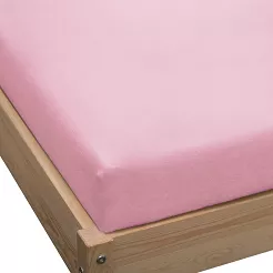 Prześcieradło jersey z gumką 120x200 jasny różowy