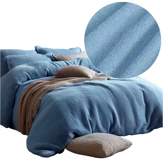 Pościel frotte 160x200 Darymex niebieska