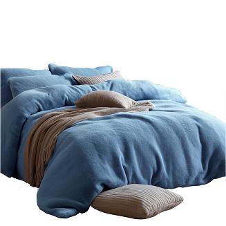 Pościel frotte 160x200 Darymex niebieska