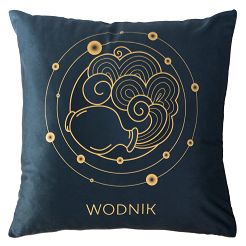 Poszewka dekoracyjna ZODIAK 40x40 Darymex granatowa Wodnik