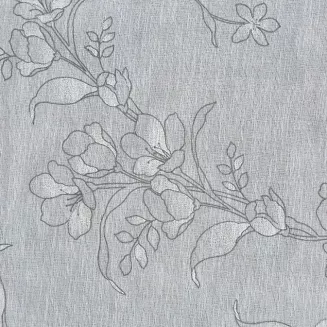 Zasłona gotowa na przelotkach FIORE 140x250 Eurofirany biały/popielaty