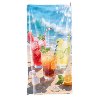 Ręcznik plażowy 100x180 orzeźwiająca lemoniada nad morzem