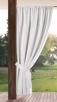 Zasłona gotowa na taśmie GARDEN 155x200 Eurofirany biały