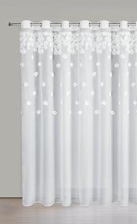 Firana gotowa na przelotkach DIANA 350x250 Eurofirany biały