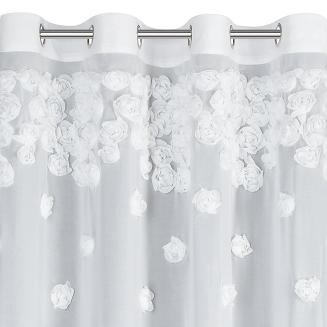 Firana gotowa na przelotkach DIANA 350x250 Eurofirany biały