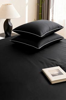 Prześcieradło bambusowe z gumką 160x200 czarne