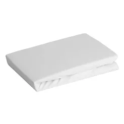Prześcieradło jersey z gumką  120x200 Design91 biały
