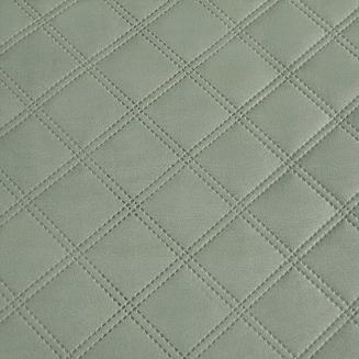 Narzuta dekoracyjna RUFFY 200x220 pikowana z falbanką szałwiowa