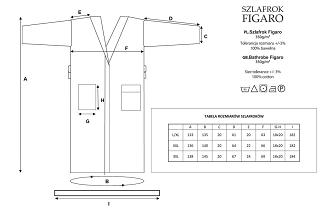 Szlafrok hotelowy Figaro frotte biały