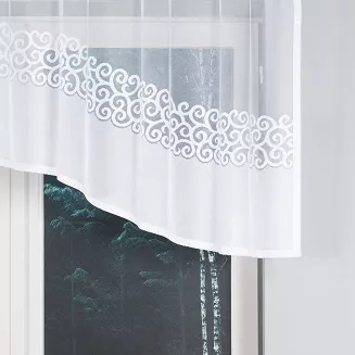 Firanka żakardowa gotowa na żabki DANIELA 250x90 biała