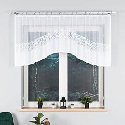 Firanka żakardowa gotowa na żabki DANIELA 250x90 biała