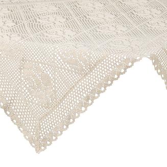 Obrus dekoracyjny ROSALY 85x85 Eurofirany jasnobeżowy