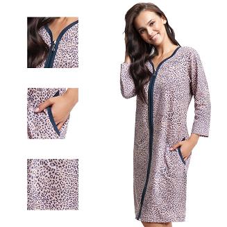 Szlafrok damski LUNA kod 362 w cętki