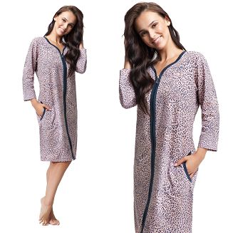 Szlafrok damski LUNA kod 362 w cętki
