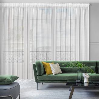 Firana gotowa na taśmie VANESA 350x270 Eurofirany biały