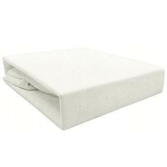 Prześcieradło frotte z gumką 140x200 białe