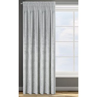 Zasłona gotowa na taśmie LAJLA 140x270 Design91 srebrna