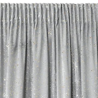 Zasłona gotowa na taśmie LAJLA 140x270 Design91 srebrna