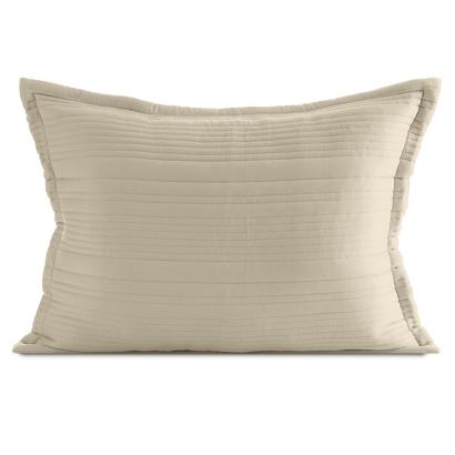 Poszewka dekoracyjna TARA 50x70 Eurofirany beżowa pikowana w pasy