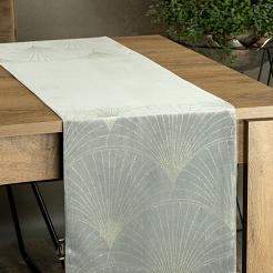 Obrus dekoracyjny BLINK 35x140 Eurofirany srebrny