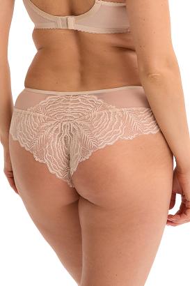 Brazyliany damskie z koronką i tiulem Jessia 1229 beżowe