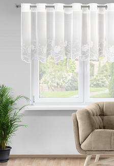 Firana gotowa na przelotkach LETI 350x70 Eurofirany biały