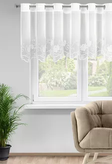 Firana gotowa na przelotkach LETI 350x70 Eurofirany biały