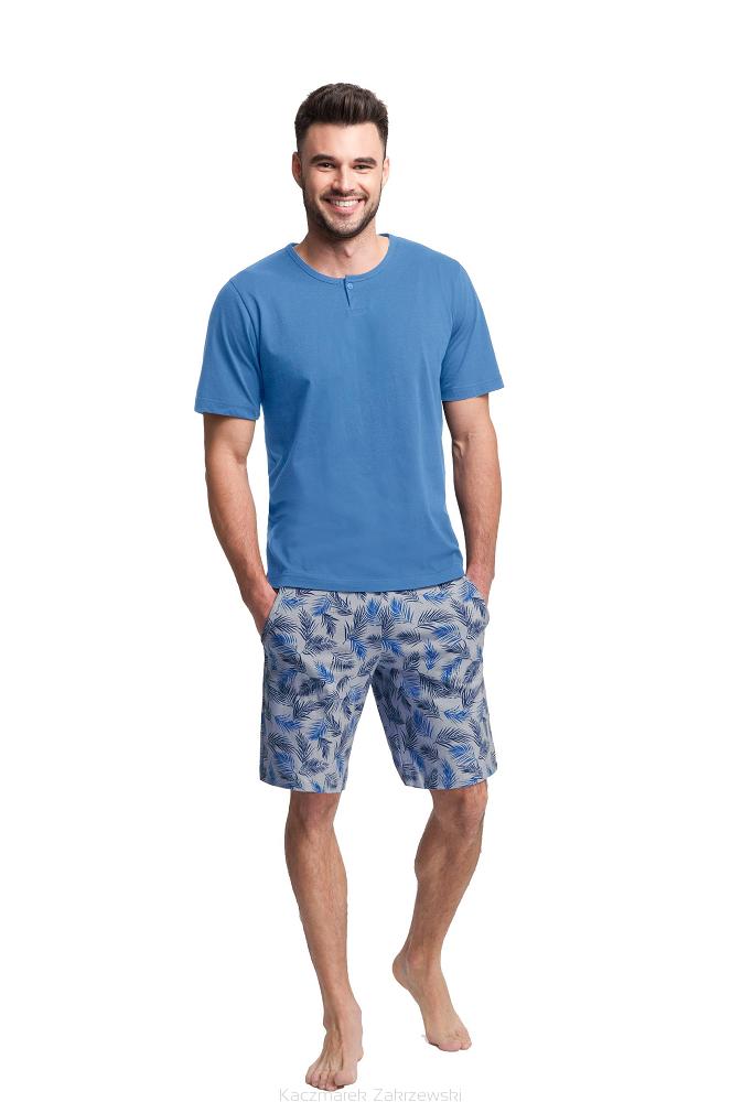 Piżama męska LUNA kod 730 niebieska