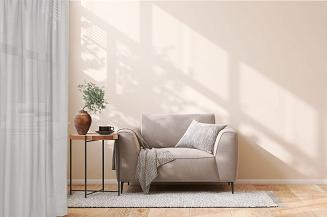 Zasłona gotowa na taśmie VIVA 140x175 półzaciemniająca szara