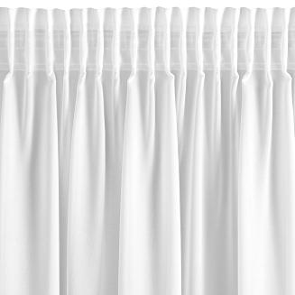 Zasłona gotowa na taśmie ROSES 350x270 Eva Minge Eurofirany biały