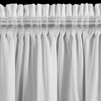 Zasłona gotowa na taśmie ROSES 350x270 Eva Minge Eurofirany biały