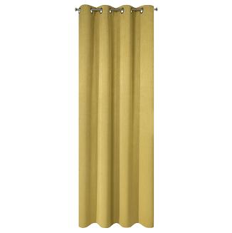 Zasłona gotowa na przelotkach ROSSIE 140x250 Eurofirany musztardowy