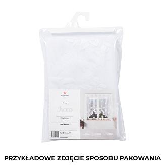 Firanka żakardowa gotowa na żabki IRENA 420x160 biała