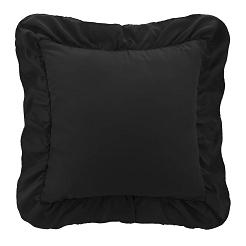 Poszewka do pościeli z falbanką RUFFY 40x40 czarna