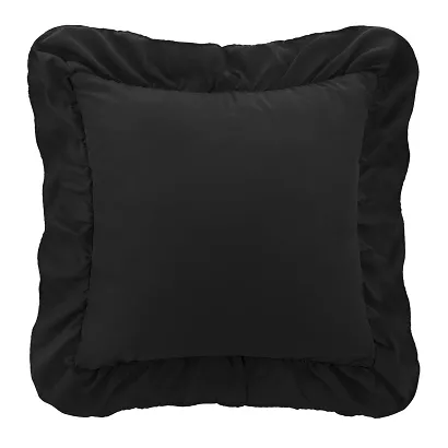 Poszewka do pościeli z falbanką RUFFY 40x40 czarna