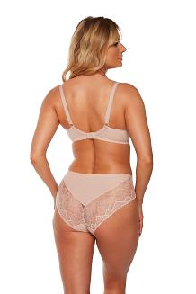 Biustonosz z koronką Semi-Soft Leandra 1241 półusztywniany różowy