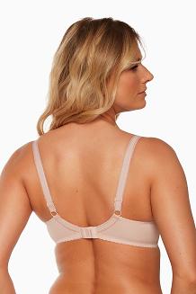 Biustonosz z koronką Semi-Soft Leandra 1241 półusztywniany różowy