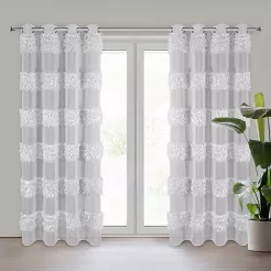 Firana gotowa na przelotkach MARGARET 140x250 Eurofirany srebrny