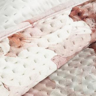 Narzuta dekoracyjna FLORINA 220x200 pudrowy