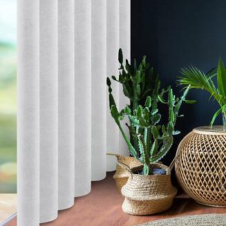 Zasłona gotowa na taśmie DORA Eurofirany biały