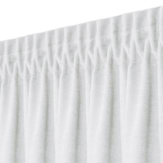 Zasłona gotowa na taśmie DORA Eurofirany biały